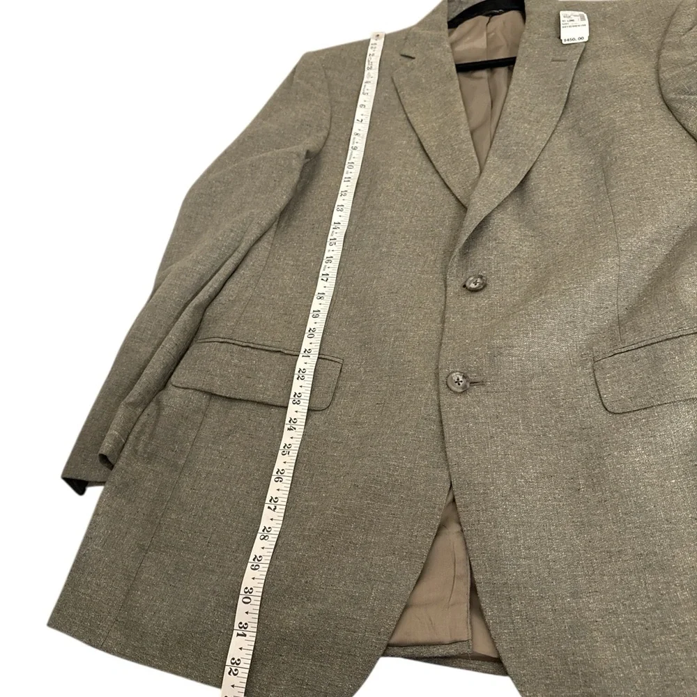 NWT Jos. A. Bank Executive Gordon  100% Silk Jacket Sage Size 41‎ Long Blazer